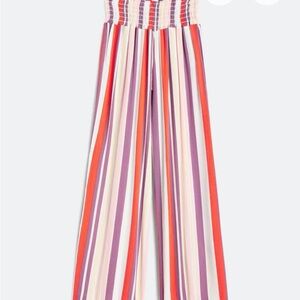 one 5 one Colorful Striped Wide-Leg Pants